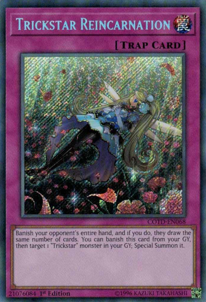 brain control yugioh card Trickstar Reincarnation [COTD-EN068] Secret Rare
