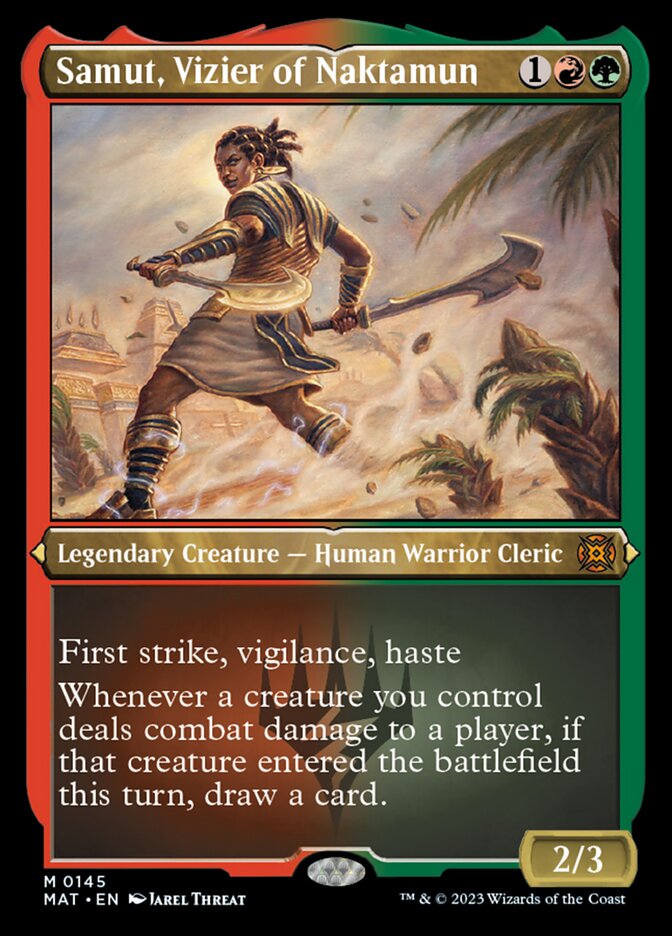 Samut, Vizier of Naktamun (Foil Etched) [March of the Machine: The Aft