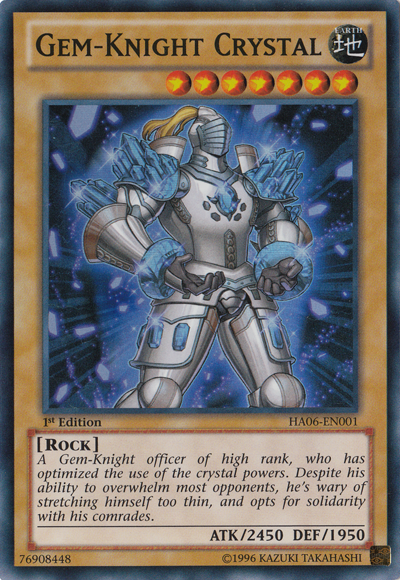 crystal yugioh cards Gem-Knight Crystal [HA06-EN001] Super Rare