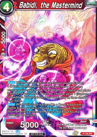 Babidi, the Mastermind (Power Booster) (P-144) [Promotion Cards]