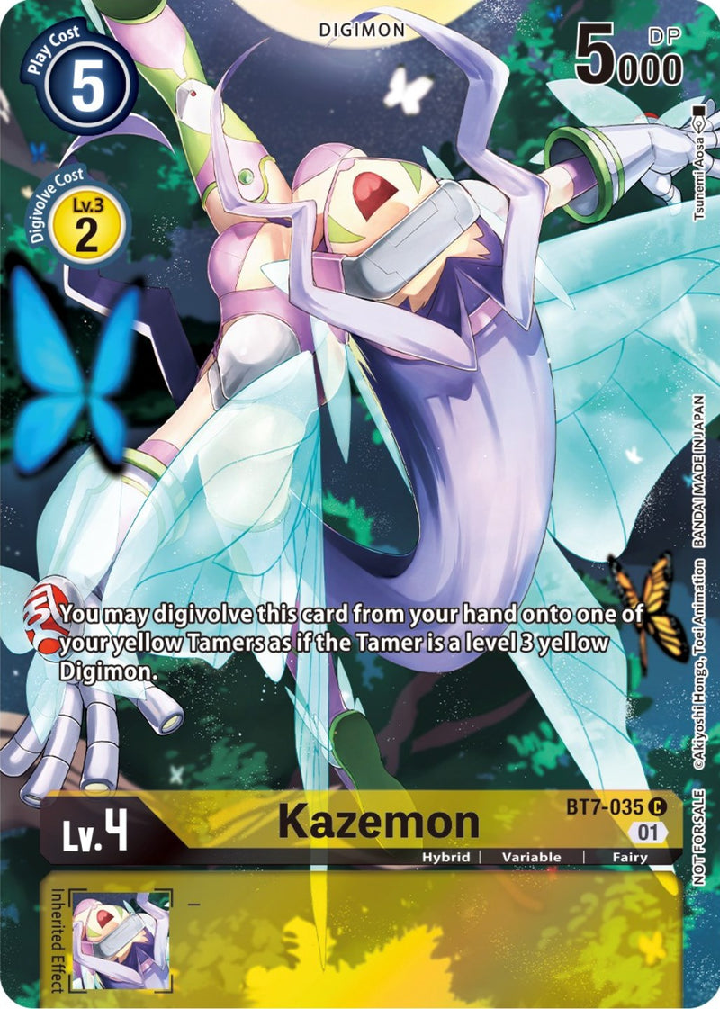 digimon frontier cards Kazemon [BT7-035] (2nd Anniversary Frontier Card) [Next Adventure Prom