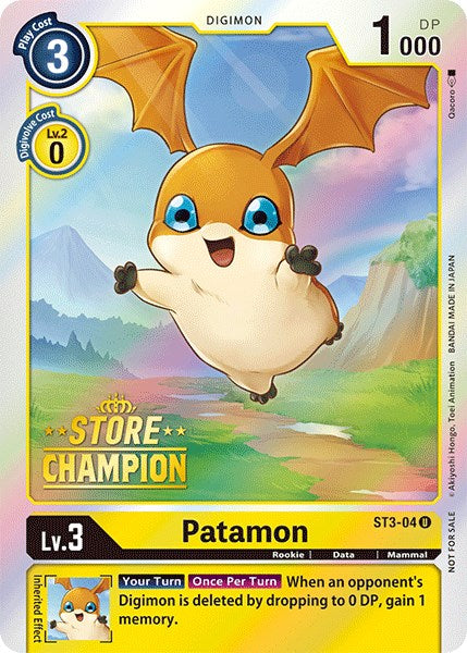 Patamon [ST3-04] (Store Champion) [Starter Deck: Heaven's Yellow Promo