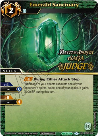 Emerald Sanctuary (Judge Pack Vol. 3) (BSS03-114) [Launch & Event Promos]