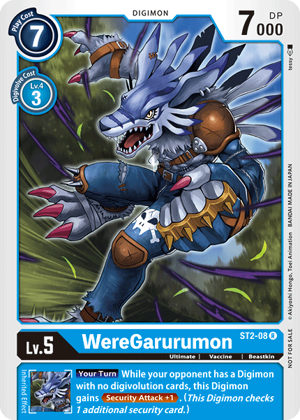 WereGarurumon [ST2-08] (Tamer Party) [Starter Deck: Cocytus Blue Promo