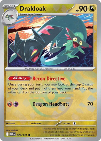 Drakloak (072/131) (Master Ball Pattern) [Scarlet & Violet: Prismatic Evolutions]