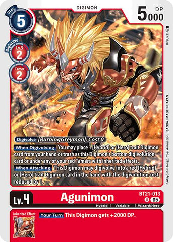 Agunimon [BT21-013] [World Convergence]