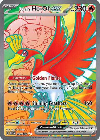 Ethan's Ho-Oh ex (209/182) [Scarlet & Violet: Destined Rivals]