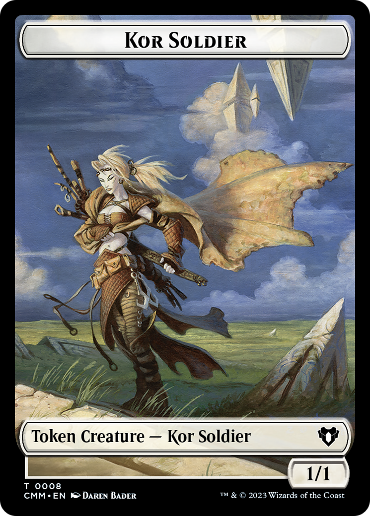 Zombie (0019) // Kor Soldier Double-Sided Token [Commander Masters Tokens]