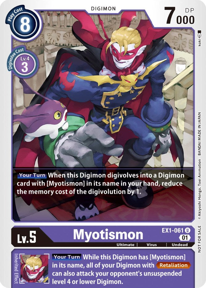 digimon classic cards Myotismon [EX1-061] (Winner Pack X Record) [Classic Collection Promos]