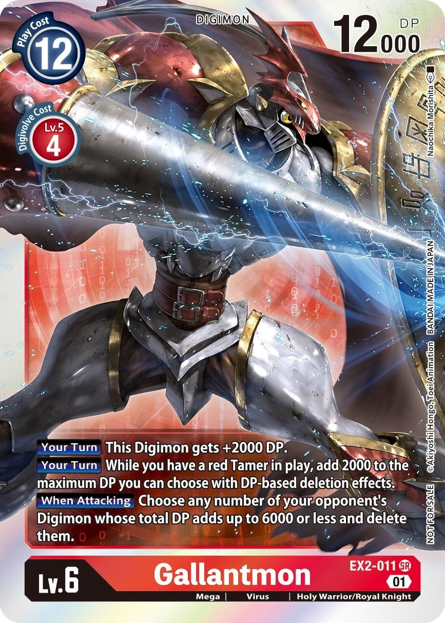gallantmon digimon card Gallantmon [EX2-011] (Gen Con 2022) [Digital Hazard Promos]