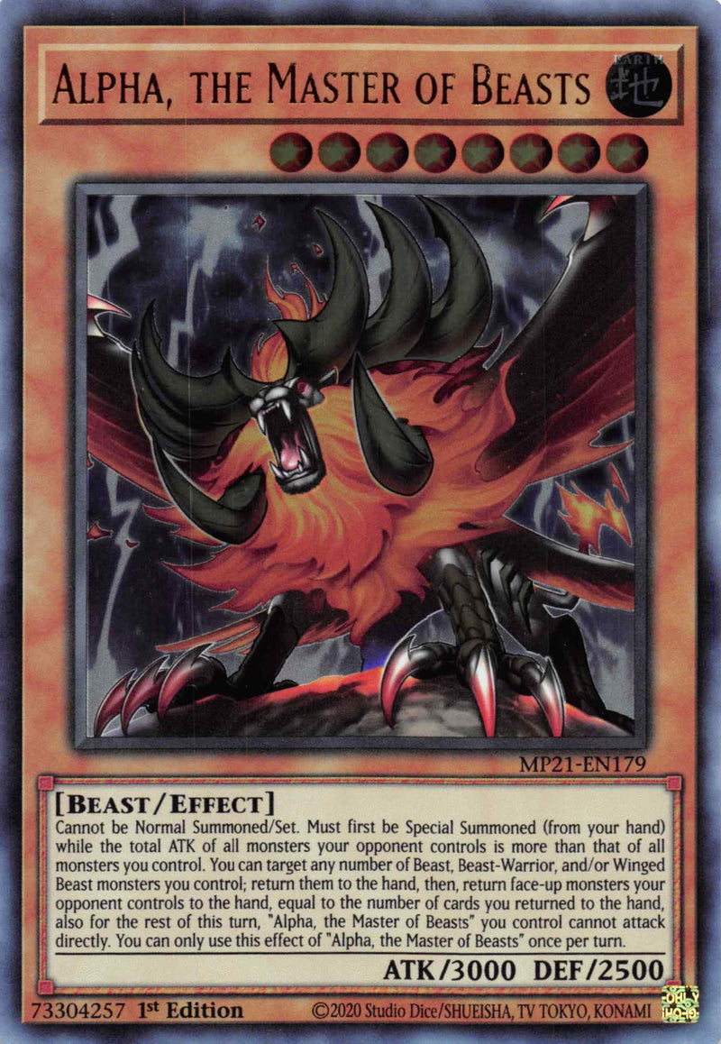 Alpha, the Master of Beasts [MP21-EN179] Ultra Rare