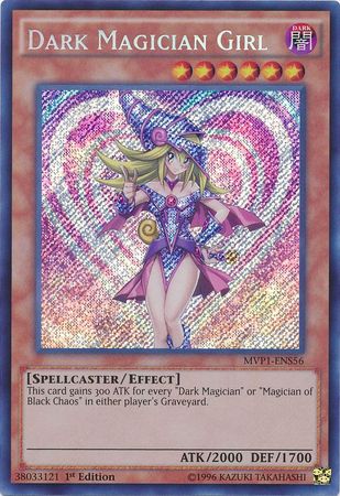 how to tell yugioh cards are fake Dark Magician Girl [MVP1-ENS56] Secret Rare