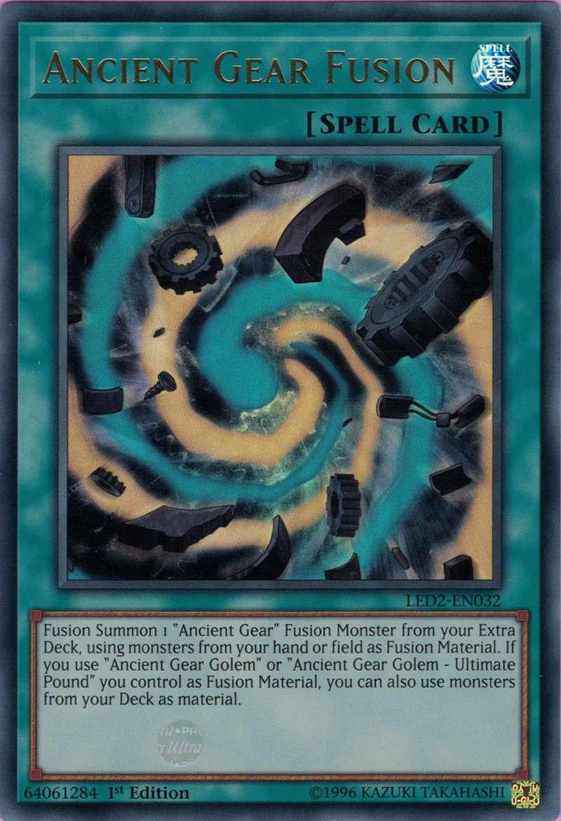 Ancient Gear Fusion [LED2-EN032] Ultra Rare