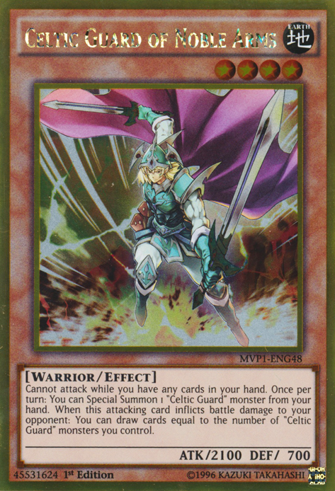 yugioh celtic guardian deck Celtic Guard of Noble Arms [MVP1-ENG48] Gold Rare