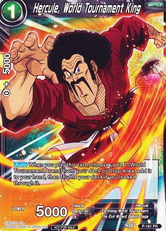Hercule, World Tournament King (Power Booster) (P-161) [Promotion Cards]