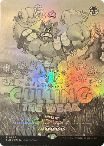 Culling the Weak (Black & White Foil) [Secret Lair Drop Series]