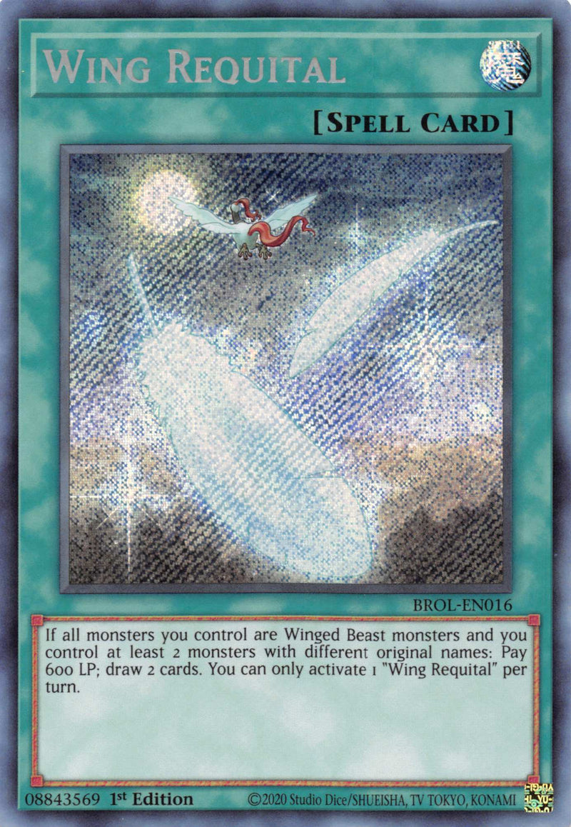 Wing Requital [BROL-EN016] Secret Rare