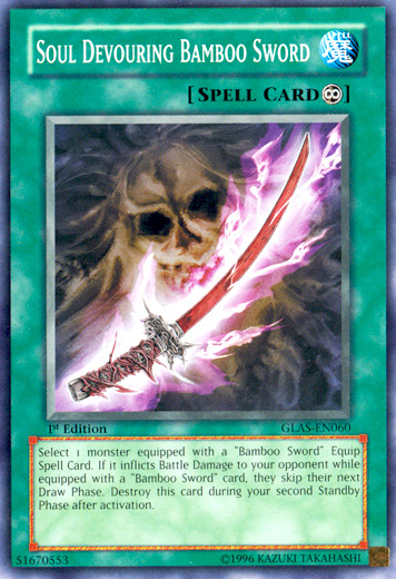 yugioh sword cards Soul Devouring Bamboo Sword [GLAS-EN060] Common