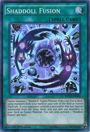 yugioh can you side extra deck cards Shaddoll Fusion [MP15-EN103] Super Rare
