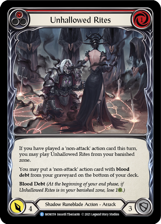Unhallowed Rites (Red) [MON159] 1st Edition Normal