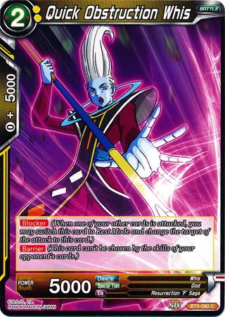 Quick Obstruction Whis (BT5-090) [Miraculous Revival]