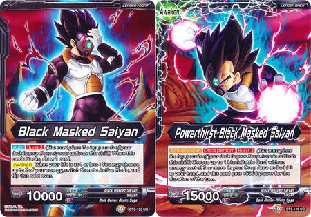 Black Masked Saiyan // Powerthirst Black Masked Saiyan (Giant Card) (BT5-105) [Oversized Cards]