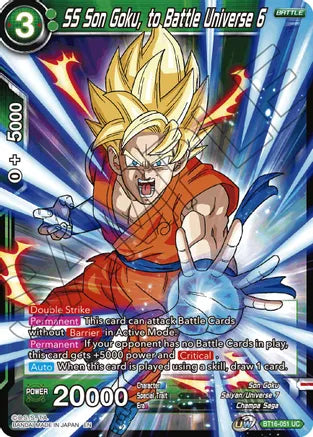 SS Son Goku, to Battle Universe 6 (BT16-051) [Realm of the Gods]