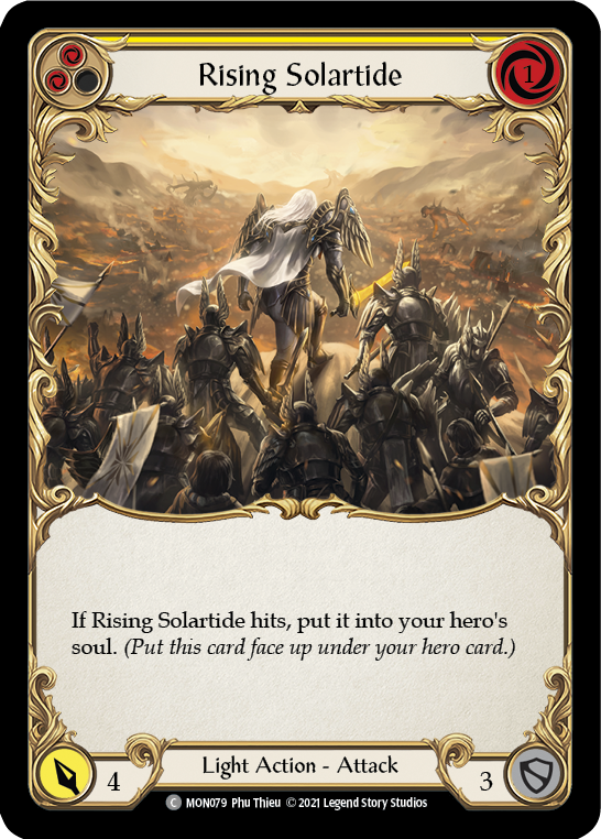 Rising Solartide (Yellow) [MON079] 1st Edition Normal