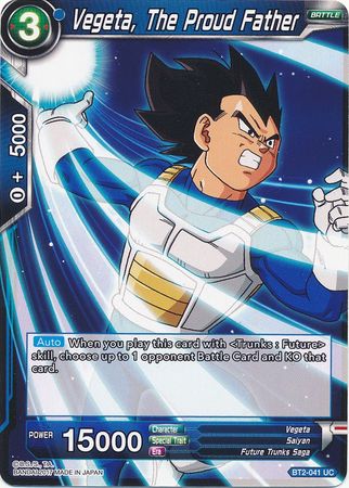 Vegeta, The Proud Father (BT2-041) [Union Force]