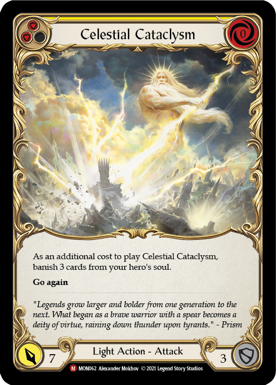 Celestial Cataclysm [MON062-RF] 1st Edition Rainbow Foil