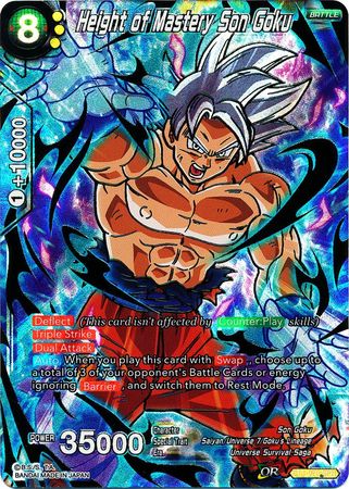 Height of Mastery Son Goku (SPR) (BT4-075) [Colossal Warfare]
