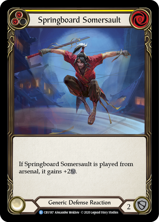 Springboard Somersault [CRU187] 1st Edition Rainbow Foil