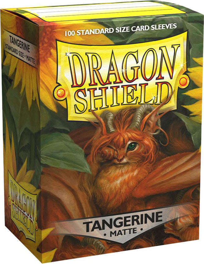 Dragon Shields: (100) Matte Tangerine