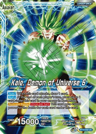 Kale // Kale, Demon of Universe 6 (BT15-032) [Saiyan Showdown]
