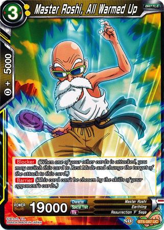 Master Roshi, All Warmed Up (BT5-087) [Miraculous Revival]