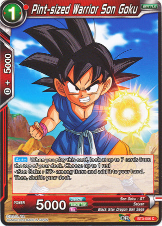 Pint-sized Warrior Son Goku (BT3-006) [Cross Worlds]