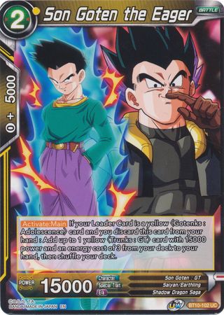 Son Goten the Eager (BT10-102) [Rise of the Unison Warrior 2nd Edition]