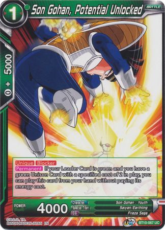 Son Gohan, Potential Unlocked (BT10-067) [Rise of the Unison Warrior 2nd Edition]