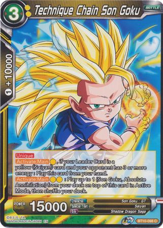 Technique Chain Son Goku (BT10-098) [Rise of the Unison Warrior 2nd Edition]
