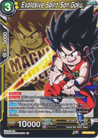 Explosive Spirit Son Goku (BT3-088) [Magnificent Collection Forsaken Warrior]