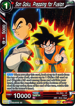 Son Goku, Prepping for Fusion (BT6-005) [Destroyer Kings]