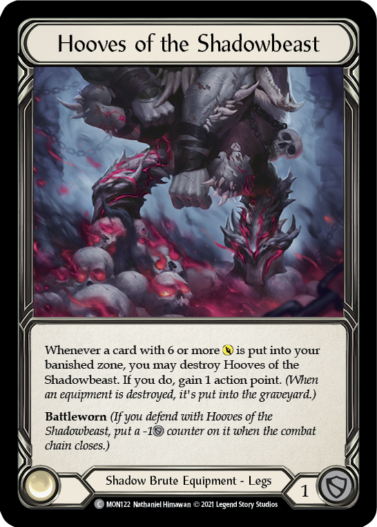 Hooves of the Shadowbeast [MON122-CF] 1st Edition Cold Foil