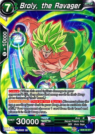 Broly, the Ravager (Starter Deck - Rising Broly) (SD8-02) [Destroyer Kings]